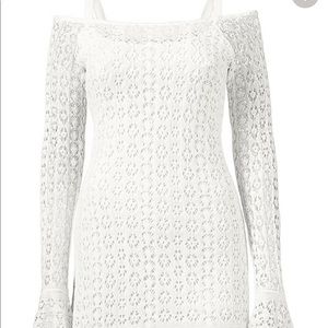 Venus white crochet dress. Never worn. Size S